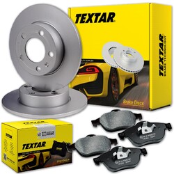 TEXTAR BREMSSCHEIBEN 211mm + BELÄGE VORNE passend für DAIHATSU CUORE