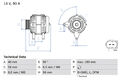 BOSCH 0 986 041 490 Alternator for AUDI,FORD,SEAT,SKODA,VW