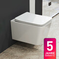 Spülrandlos Wand WC Hänge WC + WC Sitz mit Soft-Close Toilette Wandhängend 