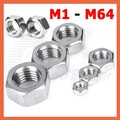 Sechskant-Muttern Edelstahl Rostfrei A2 V2A M1 M1.2 M1.4 M1.6 M2 M2.5 M3 bis M64
