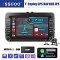 DAB+ Autoradio 7" Android 13 Carplay GPS MIK KAM Für VW GOLF 5 6 Touran Polo 6R
