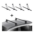 4x Fahrradträger ORION+Dachträger EVO STA für Bmw Serie 3 (F30) 4Türer 2012-2019