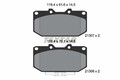 TEXTAR Bremsbelagsatz, Scheibenbremse 2130701 für NISSAN SUBARU