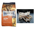12,5kg Happy Dog Supreme Sensible Toscana + 1kg Kaninchenohren MIT FELL