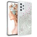 Für Samsung Galaxy A53 5G Handyhülle Glitter Hülle Schutz Handy Cover Silber