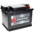 PKW Autobatterie 12 Volt 62Ah Eurostart SMF Starterbatterie ersetzt 55 63 64 Ah