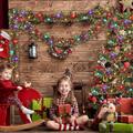 5m Tinsel Girlande mit LED Lichterkette Weihnachtsgirlande Weihnachten Deko