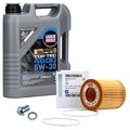 5L LIQUI MOLY Motoröl 5W30 dexos2 + ORIGINAL Ölfilter für OPEL ASTRA H 1.9 CDTI