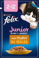 FELIX so Gut Wie Es Aussieht Junior Kittenfutter Nass in Gelee, Mit Huhn, 26Er P