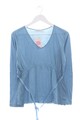 TURNOVER Langarm-Bluse Damen Bluse Gr. DE 40 blau Casual-Look