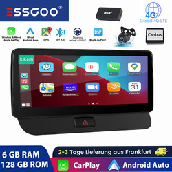 DAB+ 10.25" Android 13 Autoradio für Audi Q5 2009-2016 CarPlay 8-Kern 6+128G KAM