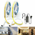 Dimmbar 12V 24V COB LED Streifen Band Leiste Stripe keine Lichtpunkte 2 Farben