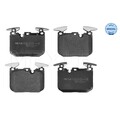 1x ORIGINAL® Meyle Bremsbelagsatz, Scheibenbremse Vorne, Hinten, exkl.