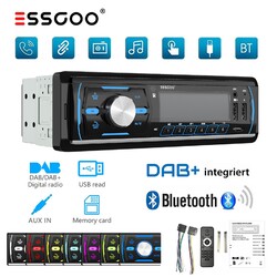 AUX-IN MP3 Player DAB+ Autoradio FM AM RDS Radio 2xUSB TF 1 DIN Fernbedienung BT