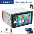 Carplay Android Auto CD DVD AM RDS Autoradio 3 USB Bluetooth TF AUX Kamera 2 DIN