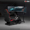 Marada Rennsimulator-Cockpit Mit Sitz Und Dreifachem Monitorständer Für Logitech