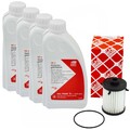 Set Getriebeöl TF-1 Febi 4 Liter + Getriebeölfilter für Audi Q5 A4 A6 2.0 TDI