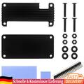 Für Raspberry Pi Zero 2W Aluminiumgehäuse-Kit mit vertikaler Stiftleiste (Schwar