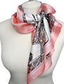 Damen Tuch mit animal print Zebra Muster rosa weiß schwarz Kopftuch 1070