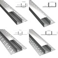Aluminium Fliesenprofil Einputz Leiste Trockenbau Rigips für Led Stripes 1m | 2m