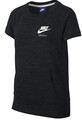 Nike Sportswear Mädchen Vintage T-Shirt Kurzarmshirt, Schwarz/Blau, 8-9 Jahre