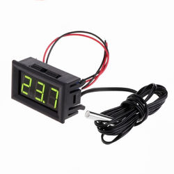mini Thermometer Temperatur Anzeige mit Fühler Digital 1m Kabel LCD Thermometer