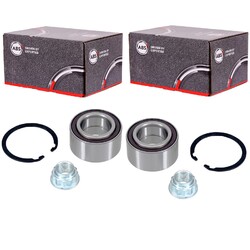 2x A.B.S. RADLAGER-SATZ mit ABS-RING VORNE passend für CITROËN C1 PEUGEOT 107 10