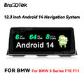 For BMW 5 Series F10 F11 12.3'' Android14 8-Core Autoradio 4G LTE GPS Navi WIFI
