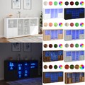 Sideboard Kommode Highboard mit LED Leuchten Schrank Anrichte Beistellschrank MY