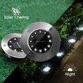4x 12LED Solarlampe Bodenstrahler Solarleuchte Solarleuchten Garten Licht DHL