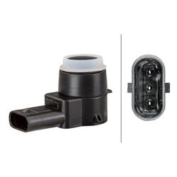 1x Sensor, Einparkhilfe HELLA 6PX 358 141-071 passend für MERCEDES-BENZ