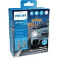 2x Philips Ultinon Pro6000 H4-LED Scheinwerferlampe 12V mit Straßenzulassung