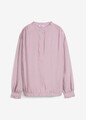 Crinkle-Schlupfbluse mit Puffärmel Gr. 40 Mattflieder Damen-Basic Bluse Neu*
