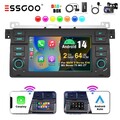 DAB+ Carplay 2+64G Android 14 Autoradio GPS kam Für BMW 3er E46 318 M3 Rover 75
