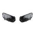 Scheinwerfer Links & Rechts Set passend für Ford Transit Courier schwarz LED TFL