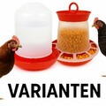 Geflügeltränke Hühnertränke Futterautomat Hühner Futterspender 3,5L 5L Küken