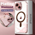 Glitzer Diamant Hülle Für iPhone 16 15 14 13 Pro Max 12 11 Silikon Magsafe Cover