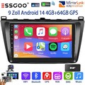 Kam 4+64G Android 14 Autoradio DAB+ Carplay Für Mazda 6 GH GG 2007-2012 GPS WIFI
