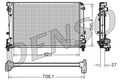 DENSO Motorkühler Wasserkühler DRM09163 für 595C 595 500 695C 500C 695 ABARTH