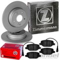 ZIMMERMANN BREMSSCHEIBEN 278mm + BELÄGE HINTEN passend für ALFA ROMEO GIULIETTA
