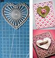 Herz Metall Cutting Dies Scrapbooking Stanzschablonen Prägung Stencils Karte Diy