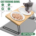 Katzen doppelnapf Katzenfutterstation Erhöhter Napf rutschfest Futterstation