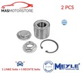 RADLAGERSATZ RADLAGER SATZ PAAR MEYLE 40-14 750 0002 2PCS A FÜR PEUGEOT 207,307