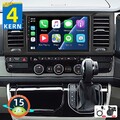 64GB Android 15 Autoradio Apple CarPlay Für VW T6 Transporter Multivan GPS Navi