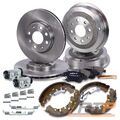 2x BREMSSCHEIBE + BREMSBELÄGE VORNE + BREMSZYLINDER HINTEN FÜR OPEL CORSA D