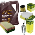 MANNOL 5L Energy Premium 5W-30+MANN-FILTER Filterpaket für VW Touran 1T1 1T2 1.6