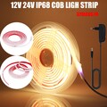 IP68 Neon COB LED Streifen 12V 24V Stripe Lichtband Lichtschlauch Selbstklebend