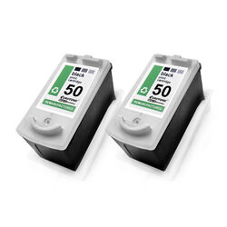 2x Eco Tinte BLACK XL f�r Canon Pixma IP-1700 MP-190 MP-450-X IP-1100 MP-220