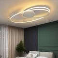 ZMH LED Deckenlampe: Schwarz/Weiß, für Schlafzimmer - stilvolle Innenbeleuchtung