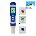 5-in-1 pH TDS EC Salzgehalt Tester | Automatische Temperaturkompensation